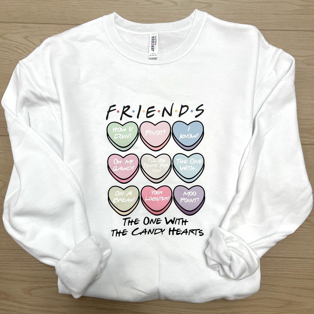 Candy hearts crewneck